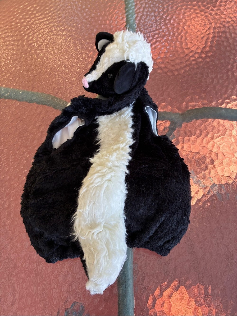 Plush Lil Stinker Skunk Baby Halloween Costume - Black & White 6-9 months